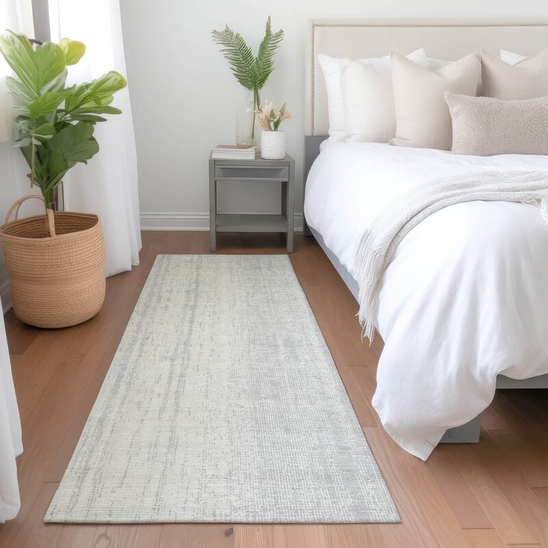 Machine Washable Indoor/ Outdoor Chantille Stripes Ombre Rug