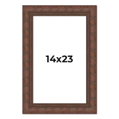 14x23 Frame Pewter Solid Wood Picture Frame Width 1.625 Inches | Interior Frame Depth 0.6875 Inches