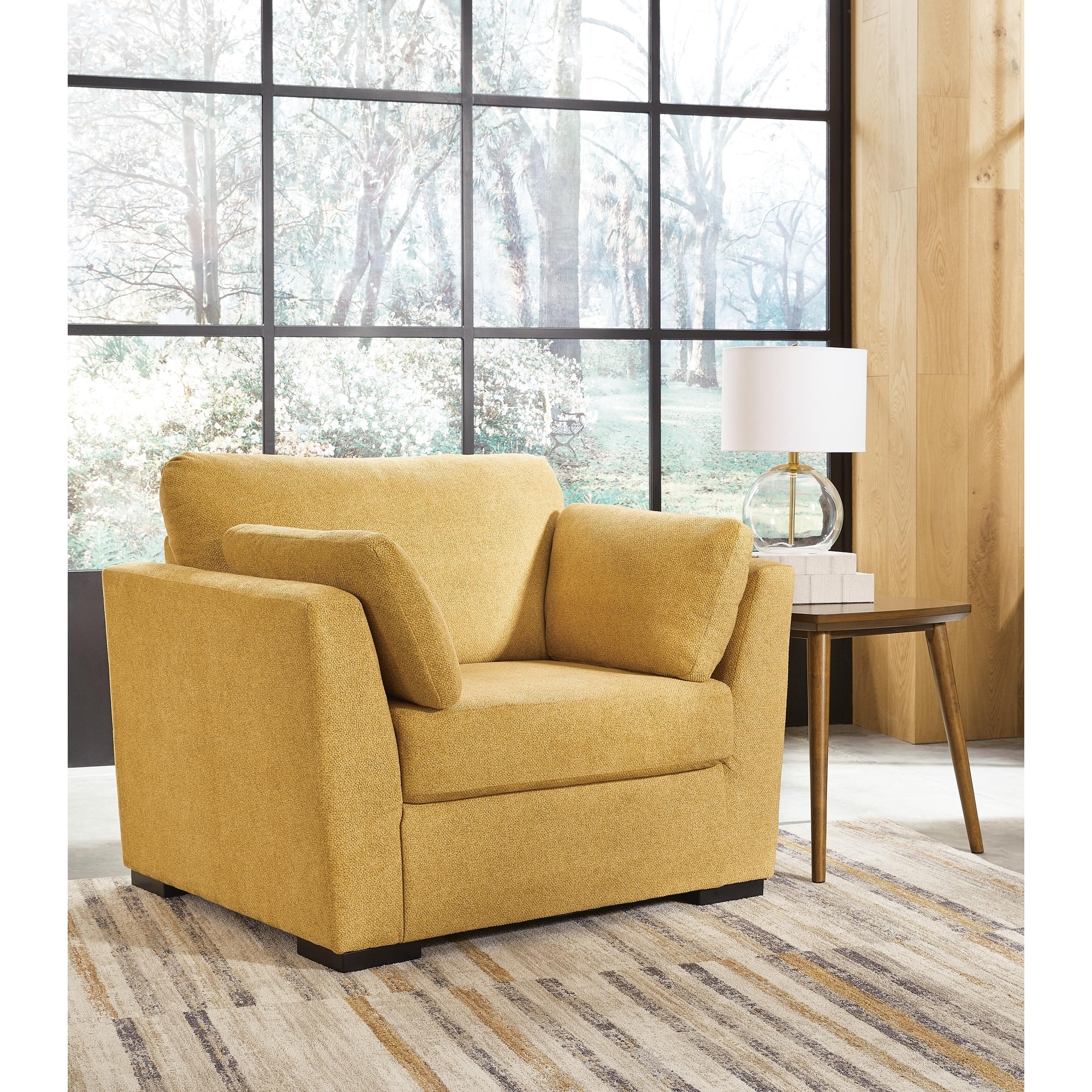 Signature Design by Ashley Keerwick Yellow Oversized Chair - 48"W x 41"D x 39"H