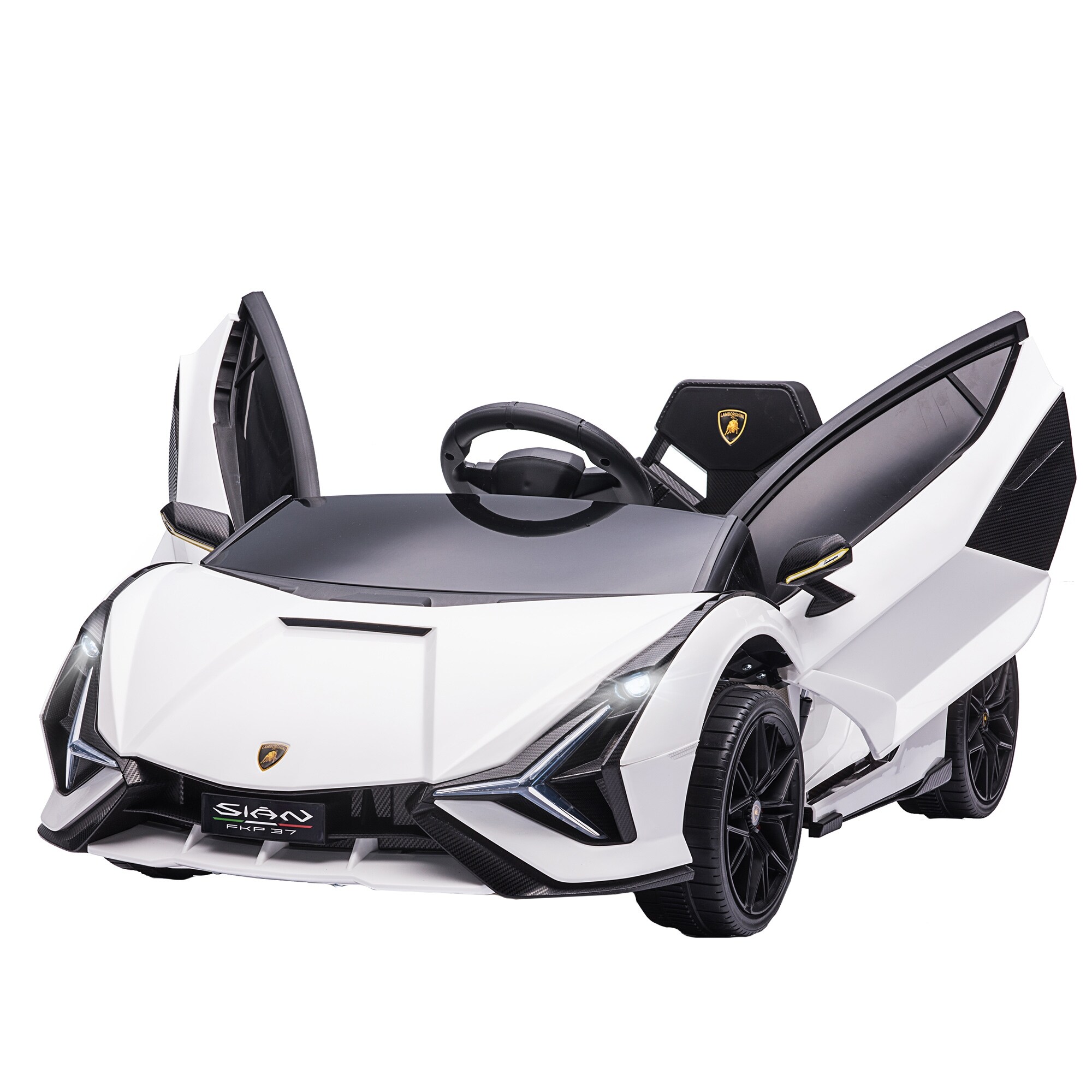 12V Licensed Lamborghini Ride On Car Electric Vehicle for Toddler with Control Remote Battery Powered Toy with Music Horn Bed Bath Beyond 41568355