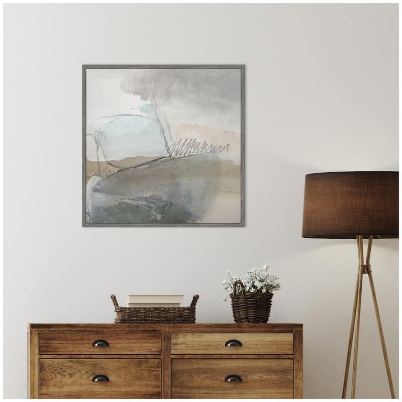 Kate and Laurel NC Wild Abstract by Nikki Chu Framed Canvas Wall Art Print