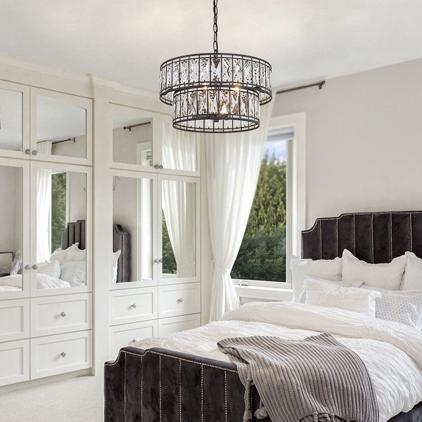 Black bedroom chandelier discount