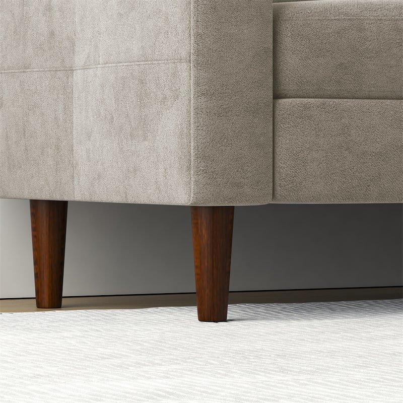 3-Seater L-Shaped Sectional Sofa with USB Port and Storage