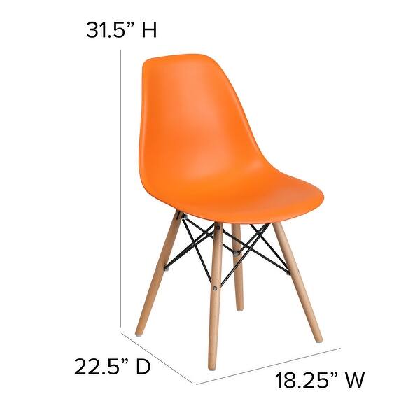 Shop Plastic Chair With Wooden Legs Hospitality Seating Side Chair Overstock 18063040