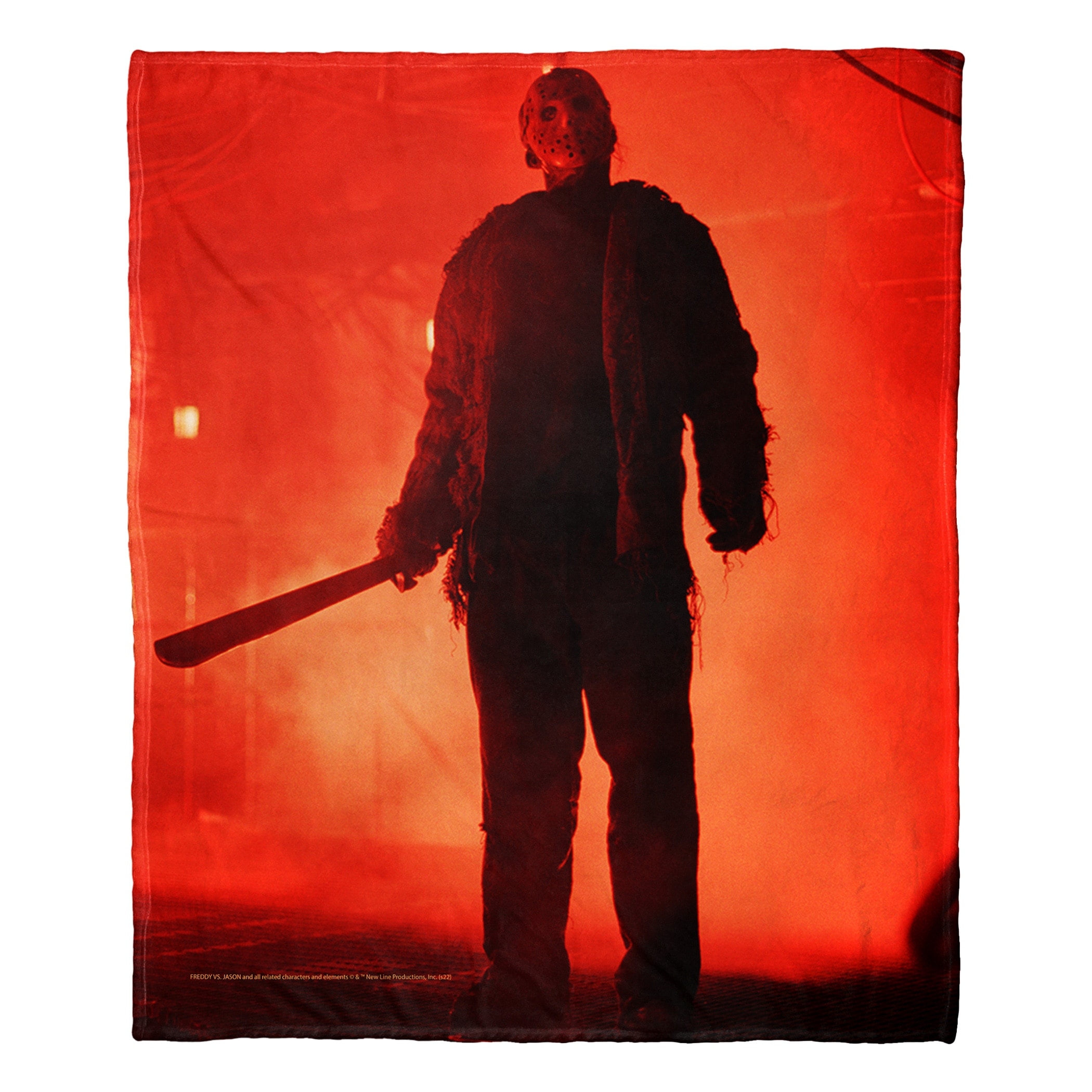 Warner Brothers Freddy vs Jason Firey Rage Silk Touch Throw Blanket
