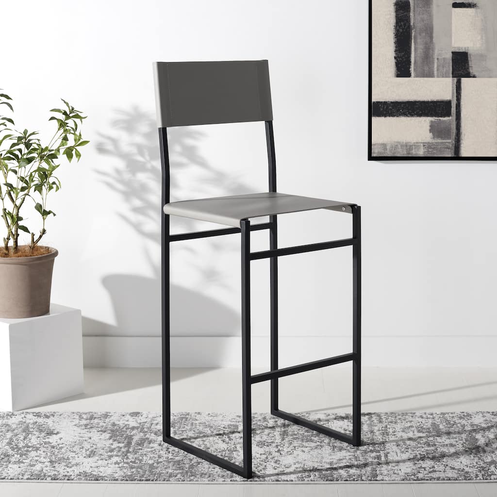 SAFAVIEH Vessie 30-inch Bar Stool (Fully Assembled) - 18 In. W x 18 In. D x 47 In. H - 18Wx18Dx47H