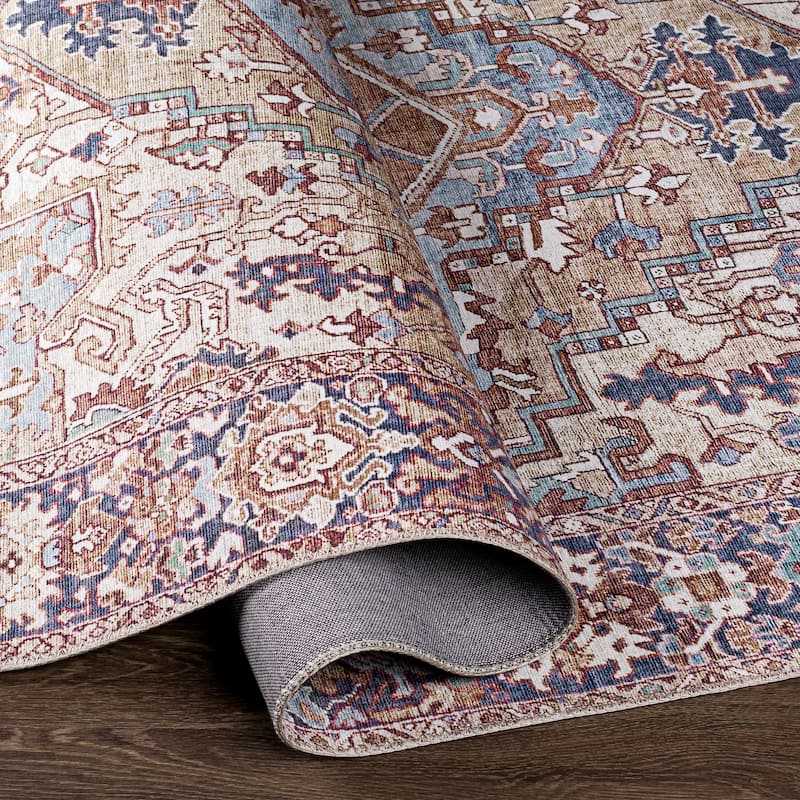 Livabliss Adenia Vintage Medallion Printed Area Rug