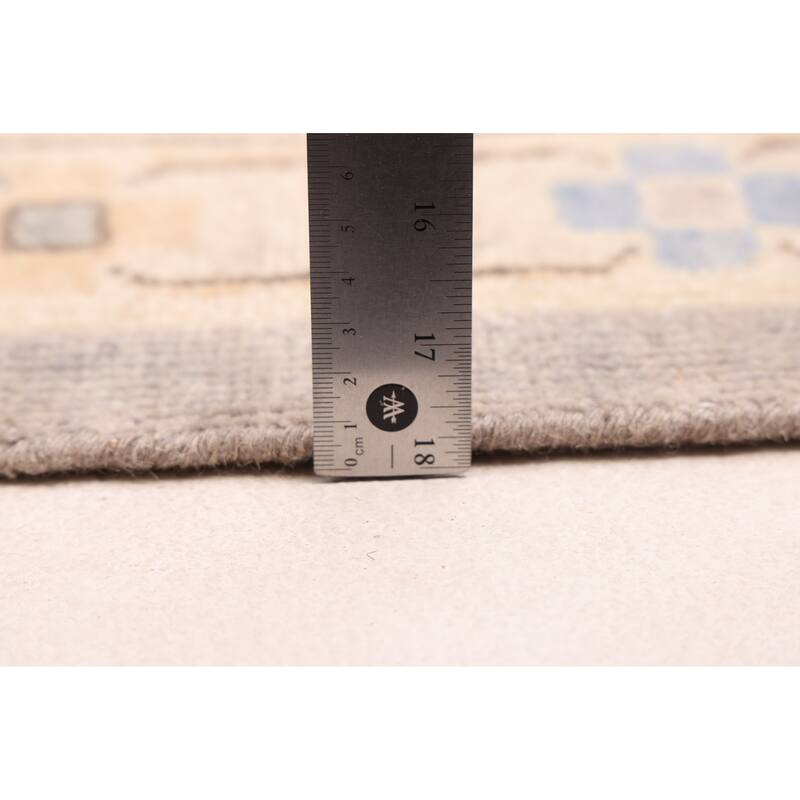 ECARPETGALLERY Hand-knotted Modern Oushak Grey Wool Rug - 9'6 x 13'3