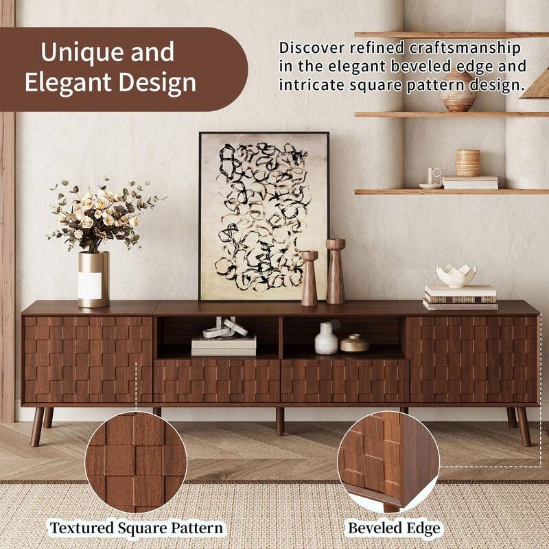 78" Modern TV Stand for TVs up to 85"