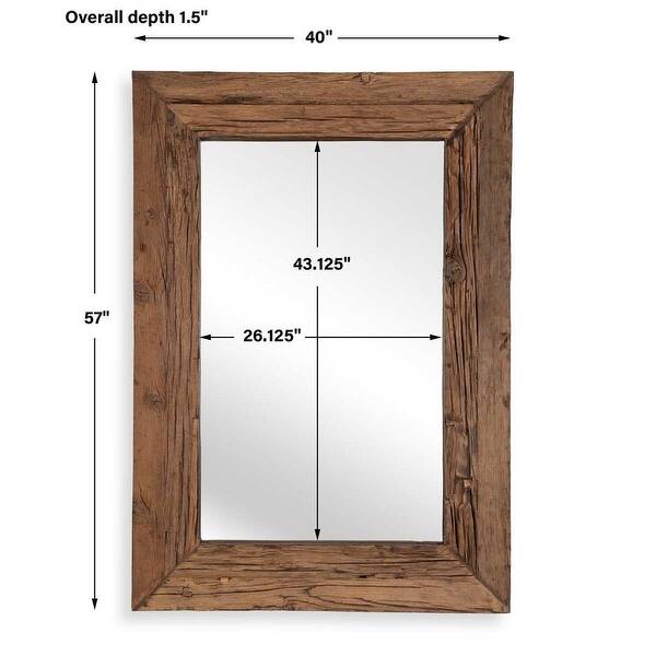 Uttermost Rennick Large Reclaimed Pine Mirror
