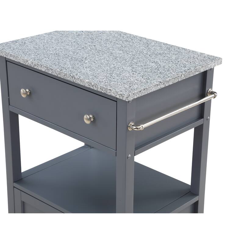 Fairfax Kitchen Cart with Granite Top