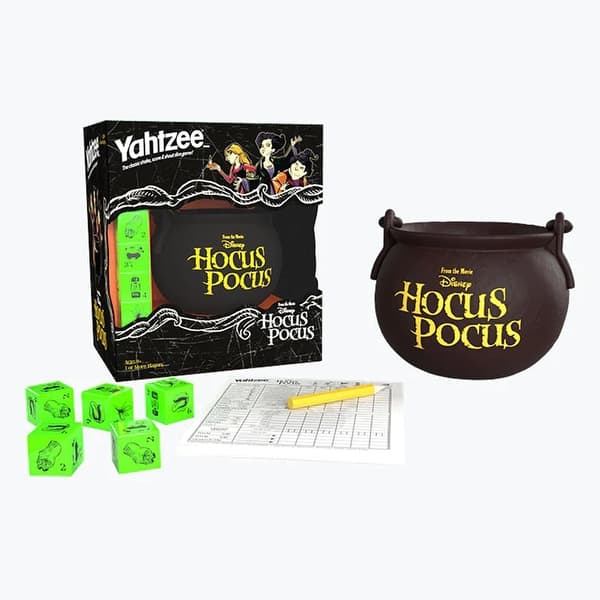 slide 2 of 4, Disney Hocus Pocus Yahtzee Dice Game