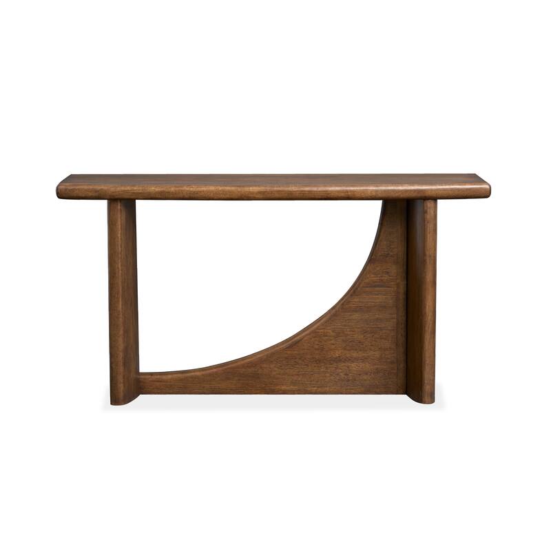 Magnussen Home Phoebe Sienna Brown Rectangular Sofa Table - 54''W x 17''D x 28''H