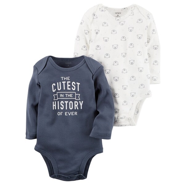 Carter S Baby Boys 2 Pack Bodysuit Set 9 Months