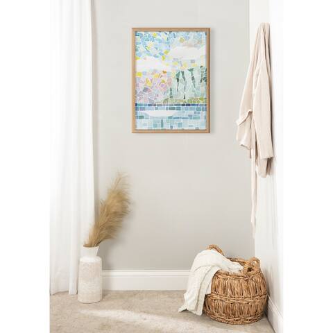 Kate and Laurel Blake Morning Framed Printed Glass by Janet Meinke-Lau
