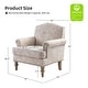 preview thumbnail 37 of 51, Yahweh Farmhouse Nailhead Armchair with Rolled Arms by HULALA HOME