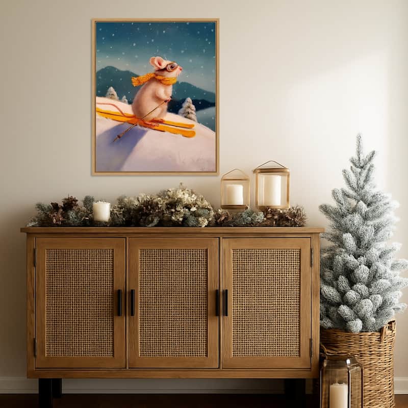Free Rider by Lucia Heffernan (23 x 28 in.), Framed Canvas Wall Art Print - Sylvie Natural