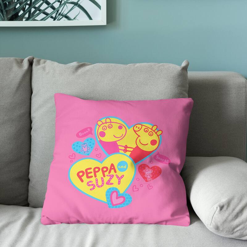 Hasbro Peppa Pig 18 Inch Throw Pillow