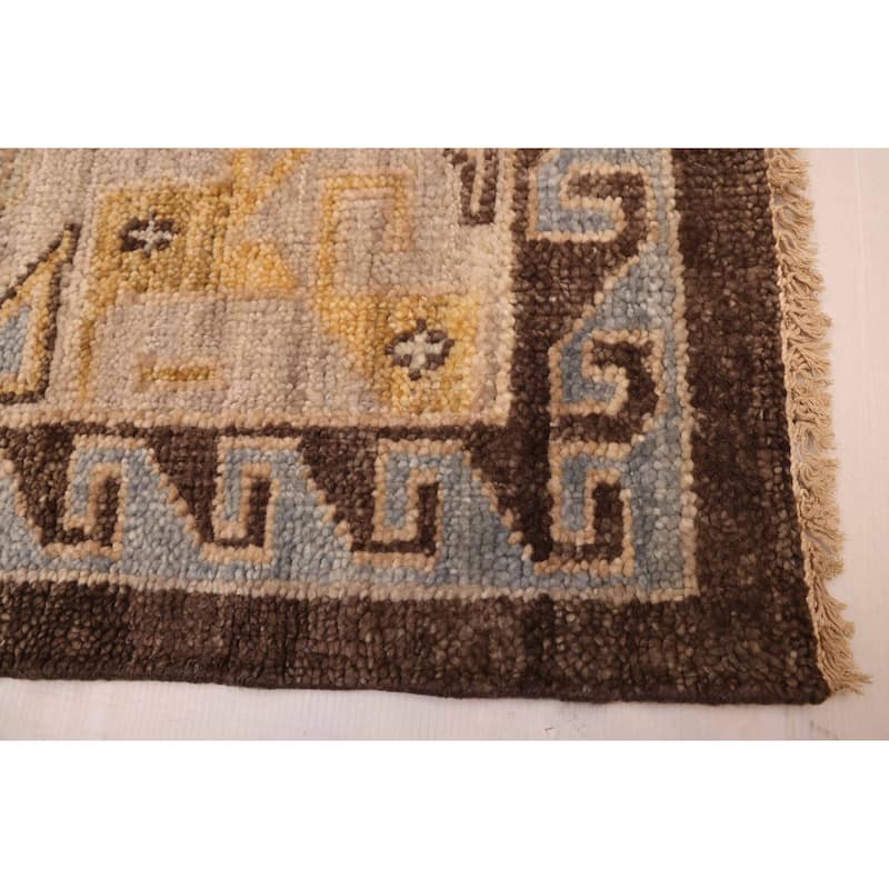 ECARPETGALLERY Hand-knotted Jules Serapi Dark Brown Wool Rug - 10'0 x 13'4