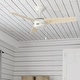 preview thumbnail 57 of 96, Hunter Cassius Outdoor Ceiling Fan, Damp Rated - Industrial, Farmhouse, Contemporary 44" - Fresh White