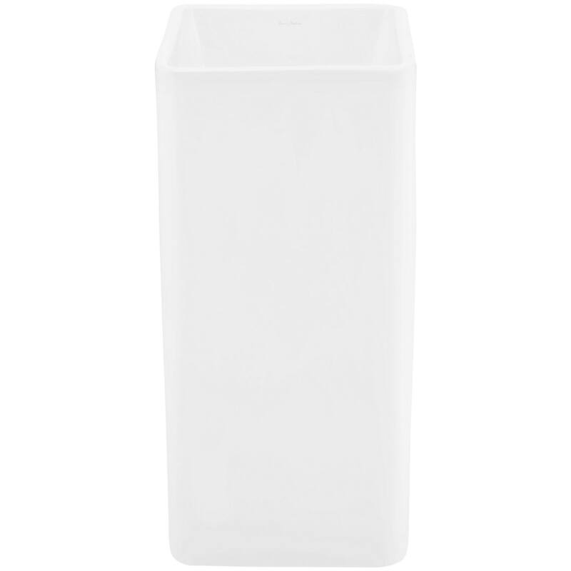 Swiss Madison SM-PS315 Claire 15-3/4" Square Ceramic Pedestal Bathroom