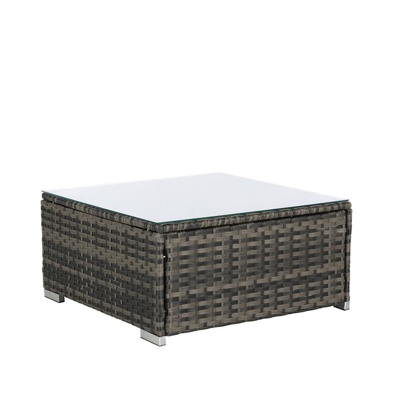 8 Piece Outdoor Patio Sofa Set,Sectional Wicker Patio Conversation Set - N/A