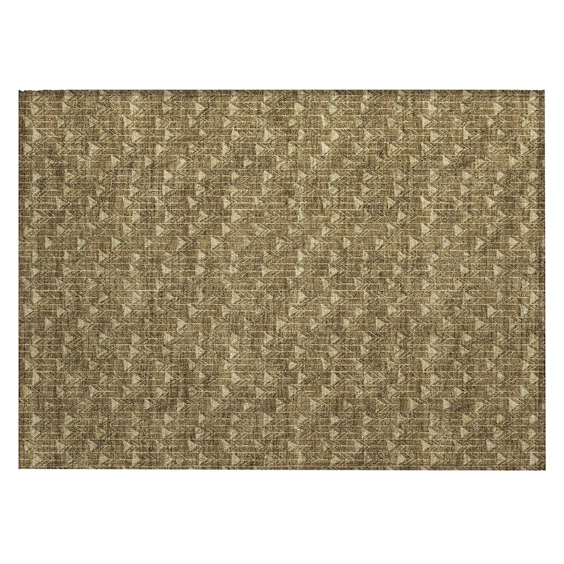 Machine Washable Indoor/ Outdoor Arrows Chantille Rug