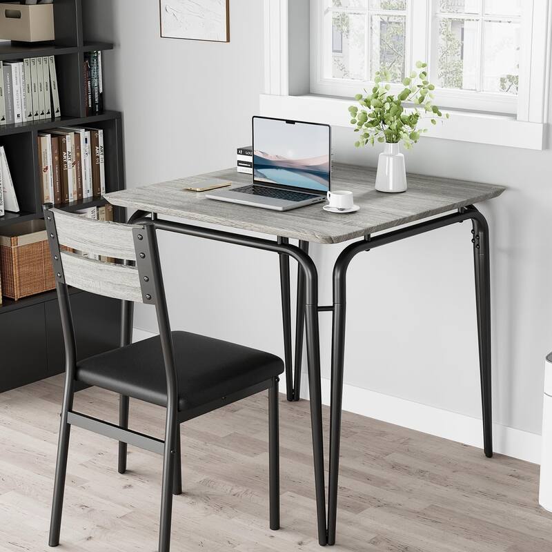 Dining Table for 2, Space Saving Square Dinette for Kitchen, Dining Room