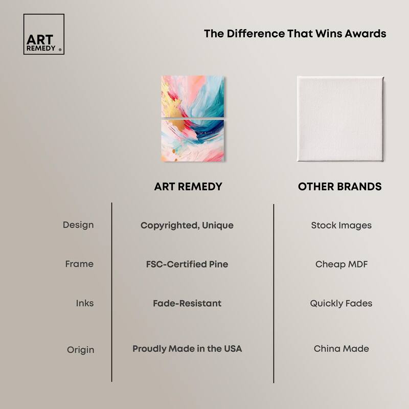 Burst of Energy Canvas Set of 2 by Art Remedy, Gallery Wrapped