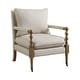 preview thumbnail 2 of 2, Beatrice Beige Wooden Accent Chair with Turned Legs