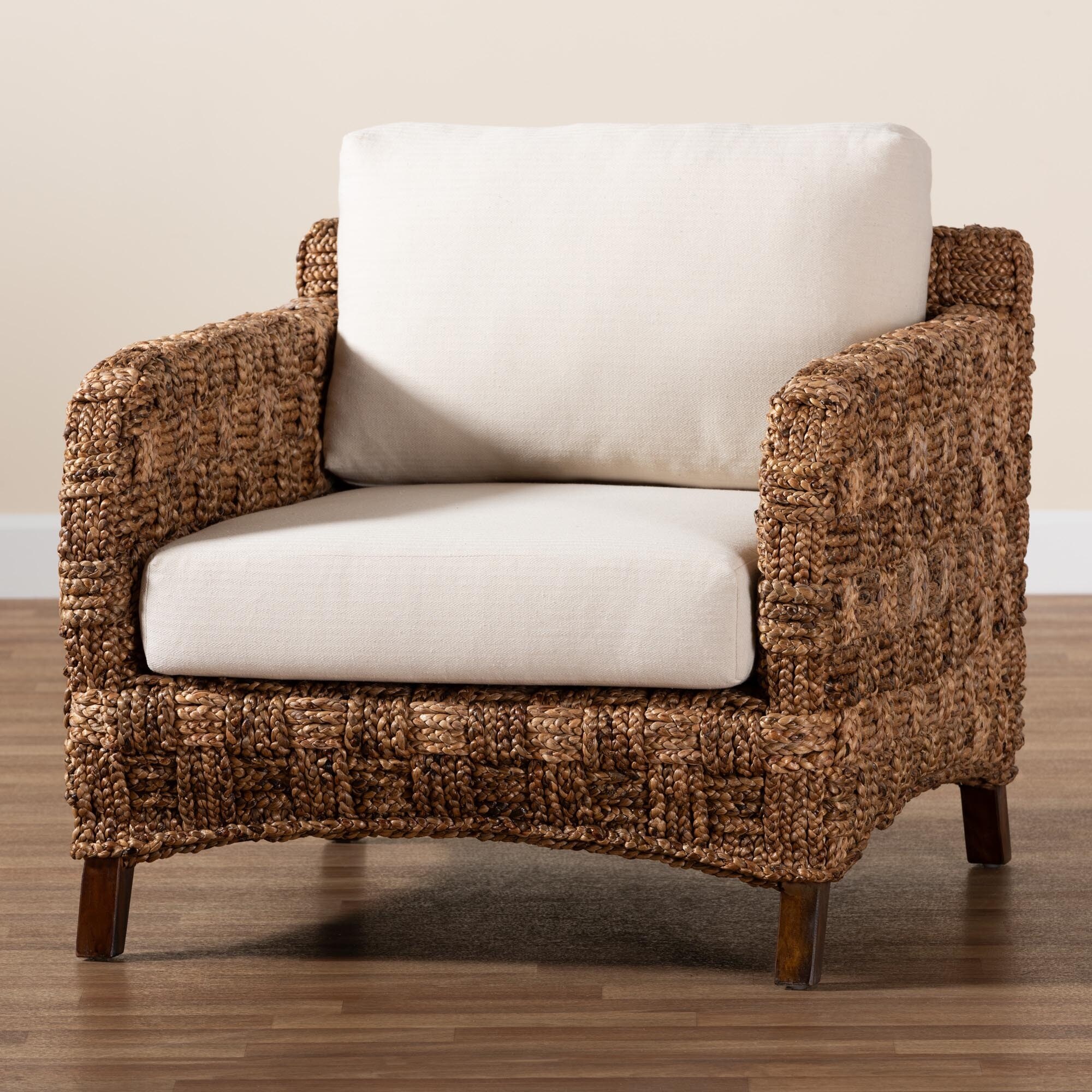 bali & pari Vevina Modern Bohemian Dark Brown Mahogany Wood and