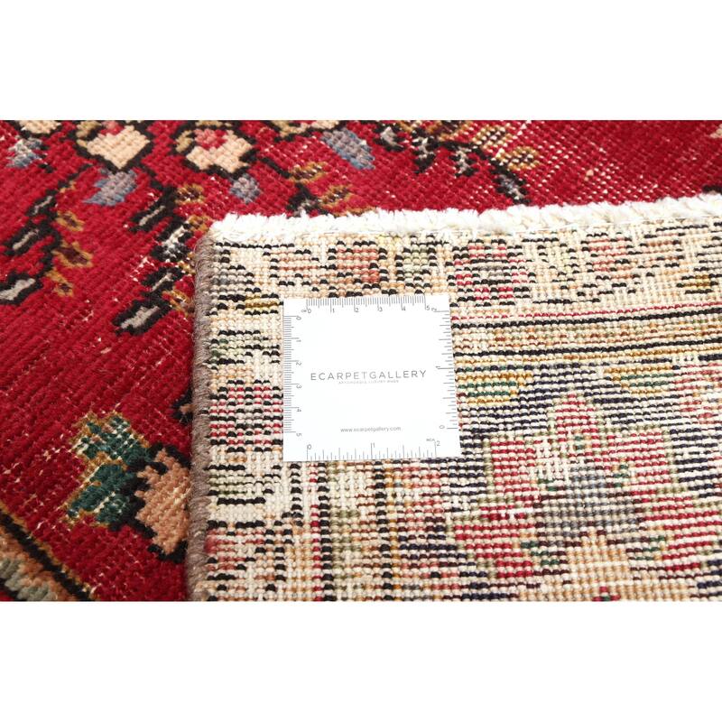 ECARPETGALLERY Hand-knotted Antalya Vintage Red Wool Rug - 6'5 x 9'9