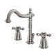 preview thumbnail 22 of 40, Heritage 8 in. Widespread Bathroom Faucet Brushed Nickel