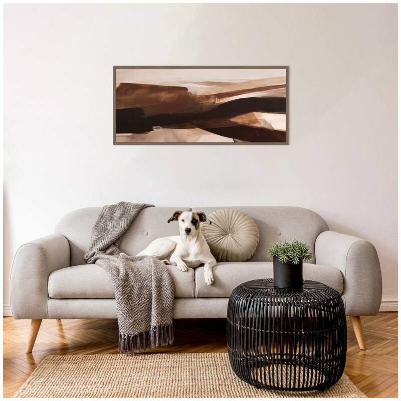 Kate and Laurel Pathway II Panel by Amy Lighthall Framed Canvas Wall Art Print