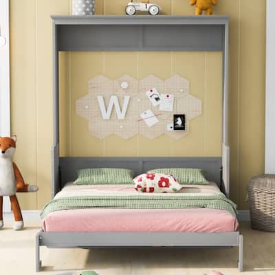 Queen Size Murphy Bed with a Shelf