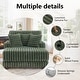 preview thumbnail 14 of 53, 41.7" W Upholstered Plush Corduroy Chaise Lounge with Pillows