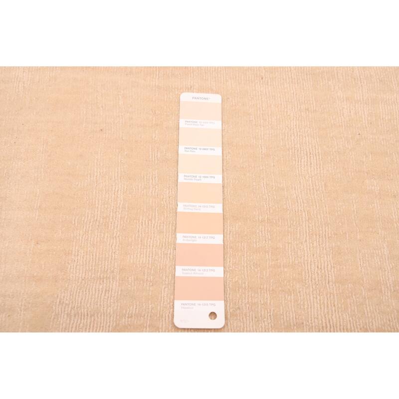 ECARPETGALLERY Hand Loomed Kashkuli Gabbeh Ivory Wool Rug - 9'11 x 13'0