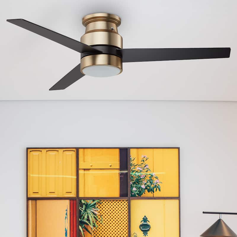 CARRO Aurora 52" 3-Blade Indoor Smart Ceiling Fan with Light and Wall Control