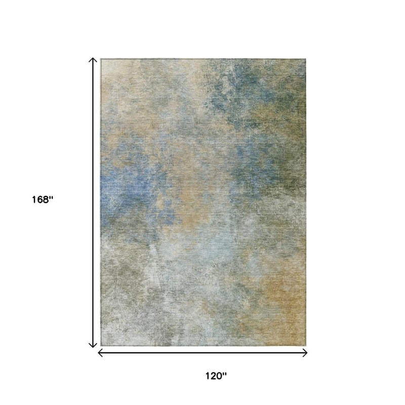 HomeRoots Abstract Transitional Rectangle Outdoor Rug