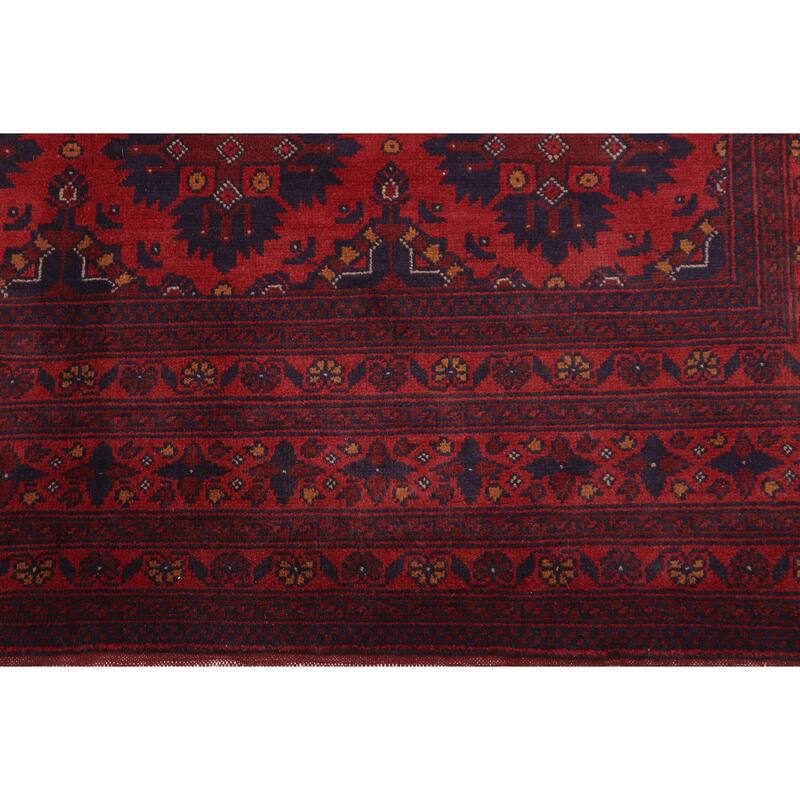 Tribal Biljik Khal Mohammadi Angel Red/Blue Rug - 6'6'' x 9'8''