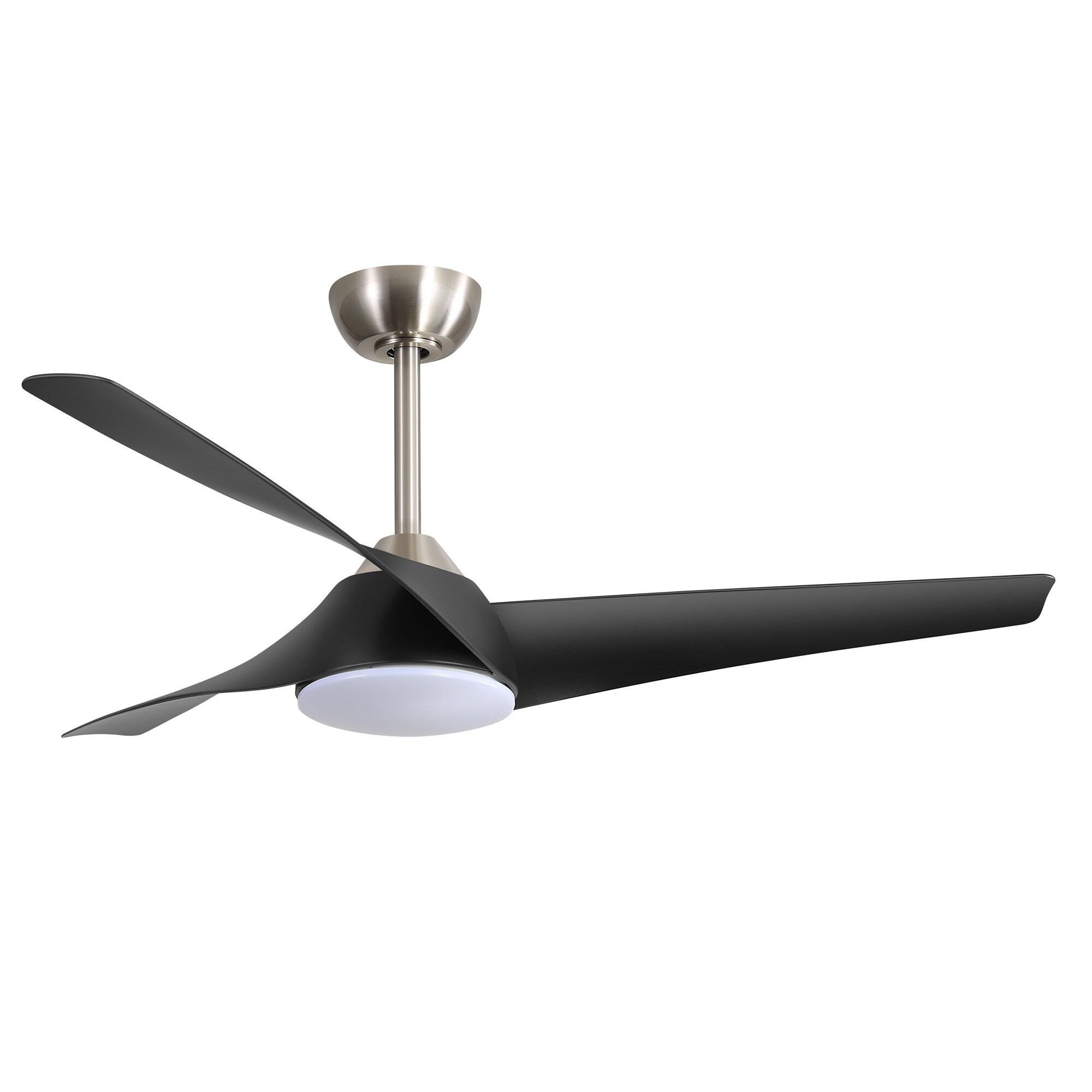52 Inch 3-Blade Integrated LED Ceiling Fan with Light Remote