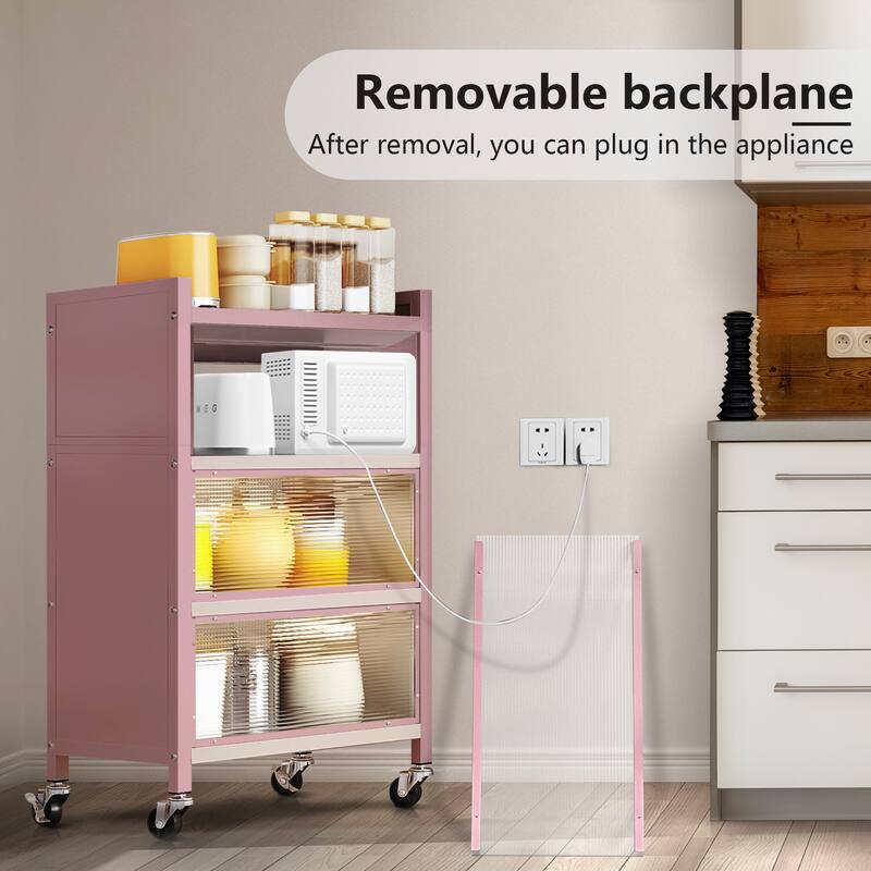 MEGA CASA 4 - Layer Steel Accent Cabinet with Door - N/A