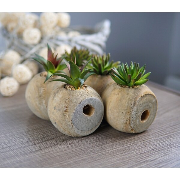 MODA MDW-1023-902S wood pot decoration - 9.06*3.23**H4.72. Opens flyout.