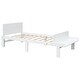 preview thumbnail 13 of 24, Modern Twin Bed with Footboard Bench Ideal for Any Youthful Bedroom