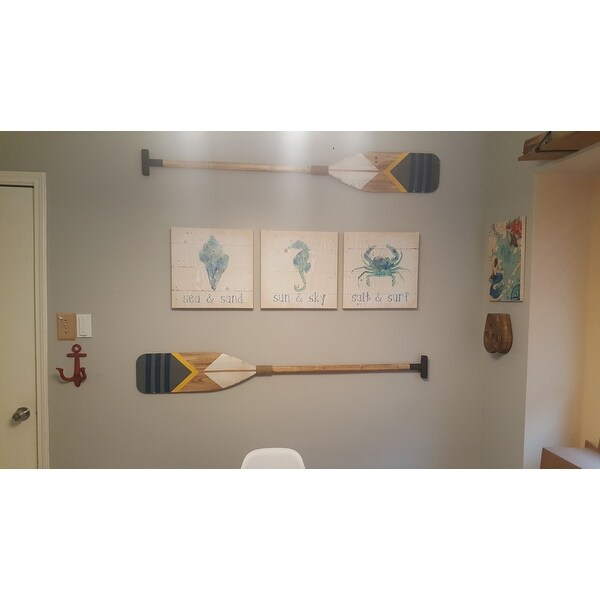 Top Product Reviews For The Gray Barn Blackbog Decor Nautical Oar Wall Decor 20470196 Overstock