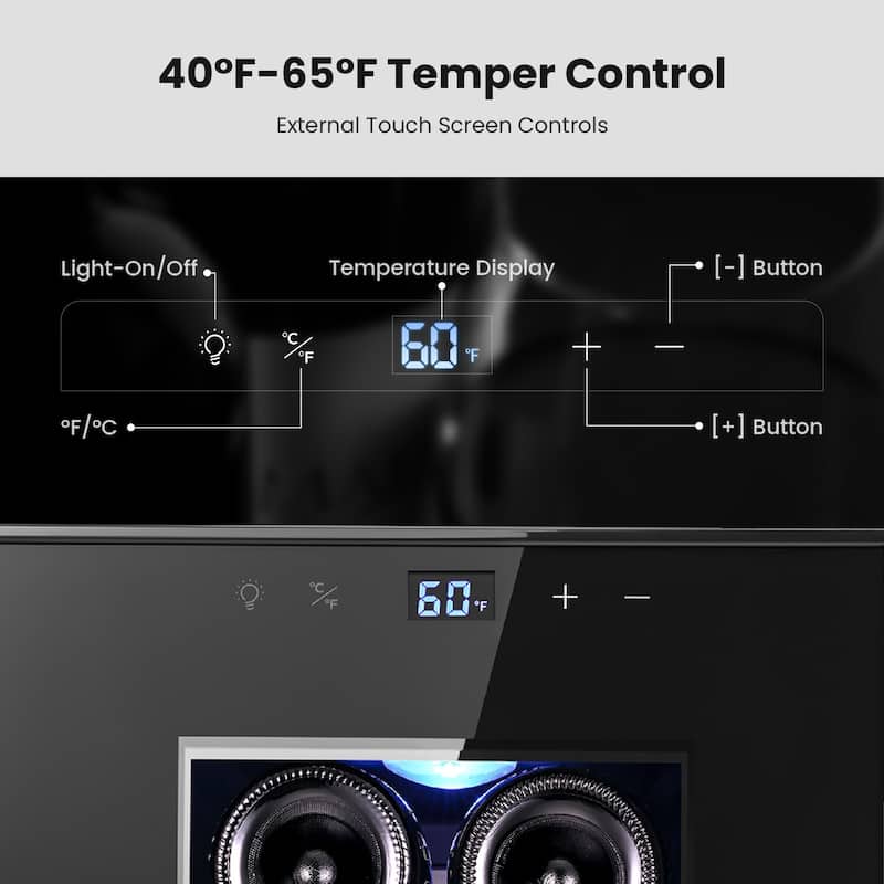 Yeego 6 Bottle Wine Refrigerator Mini Cooler