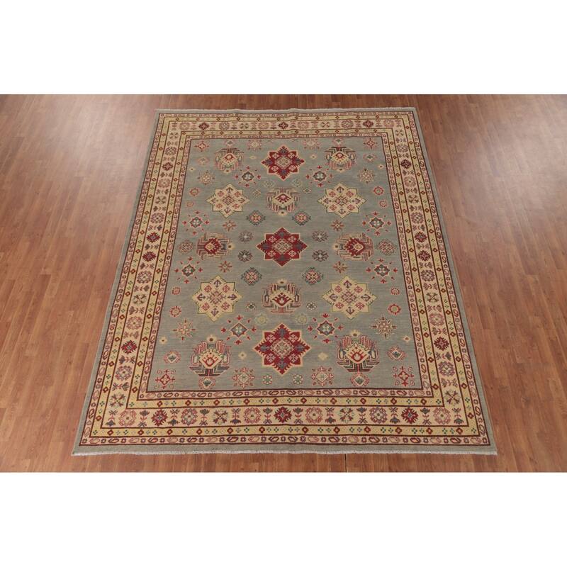 Kazak Area Rug Handmade Wool Carpet - 8'2" x 10'3"