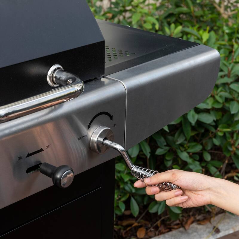 Royal Gourmet 2-Burner Gas and Charcoal Combo Grill with Cover, black