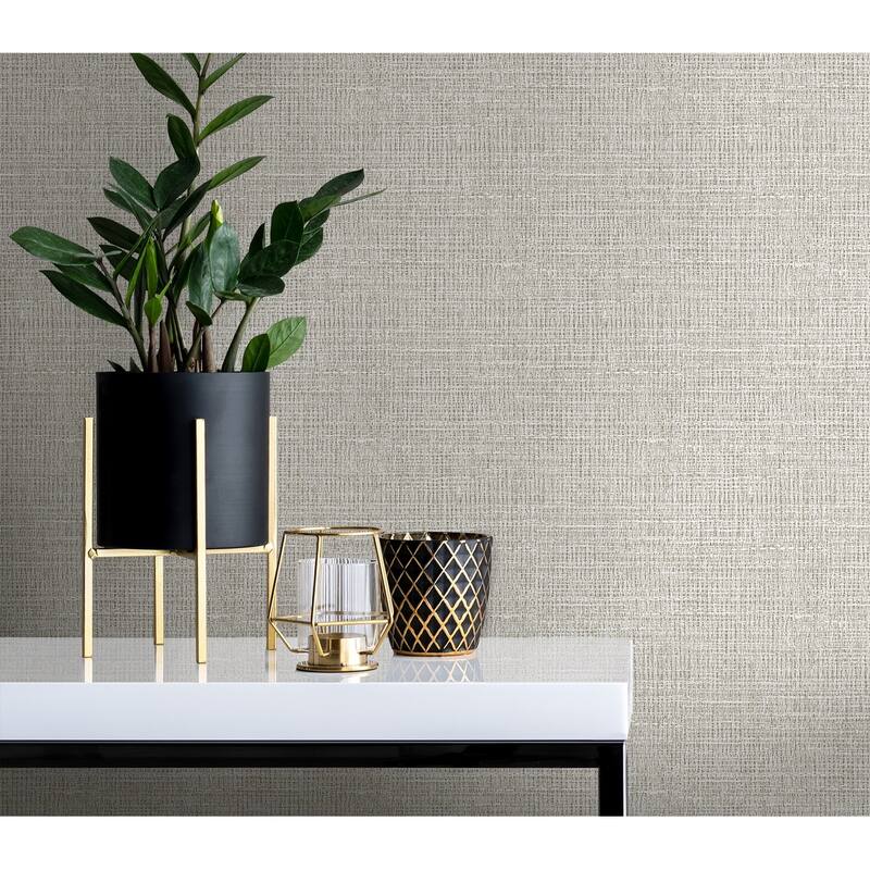 Seabrook Designs Aureline Faux Non-Woven Unpasted Wallpaper