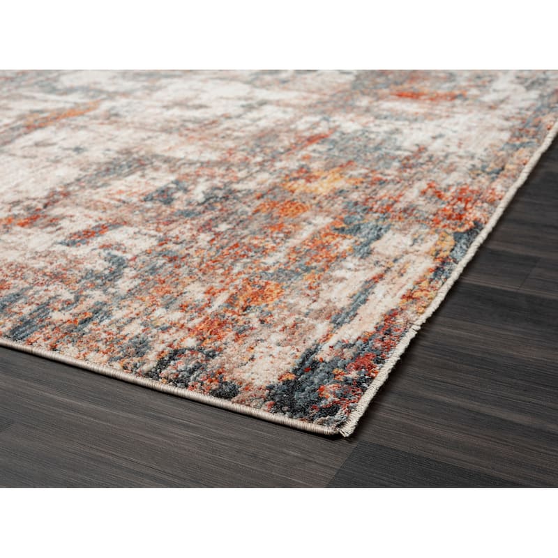 Terra by Obeetee Hampton Brushstroke Multi Rug